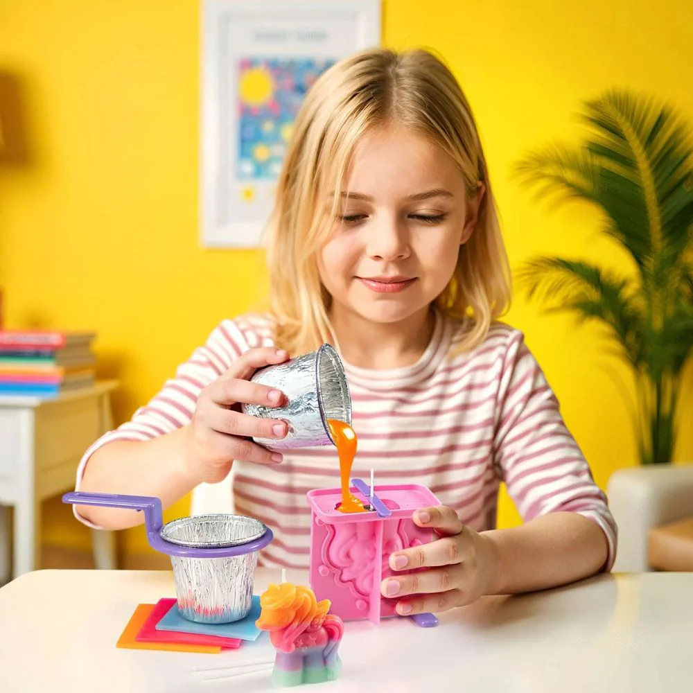 4M KidzMaker 3D Unicorn Candle Making Kit - Image 3