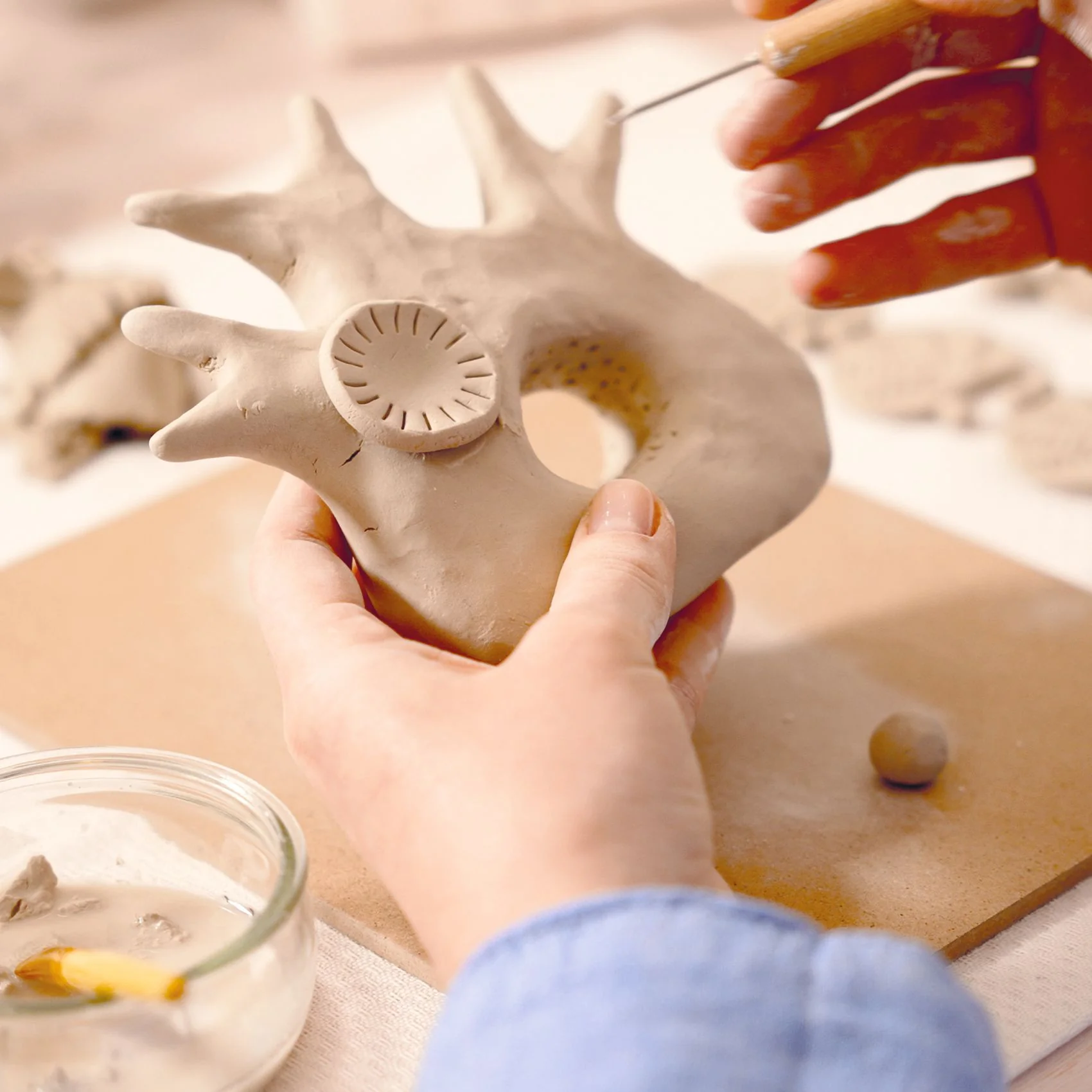 Air Dry Pottery Kit - Djeco Atelier Grands Augustins Workshop 85 Modelling - Image 7