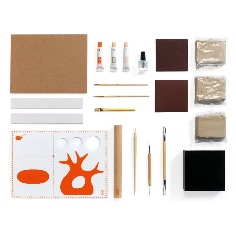 Air Dry Pottery Kit - Djeco Atelier Grands Augustins Workshop 85 Modelling - Image 9