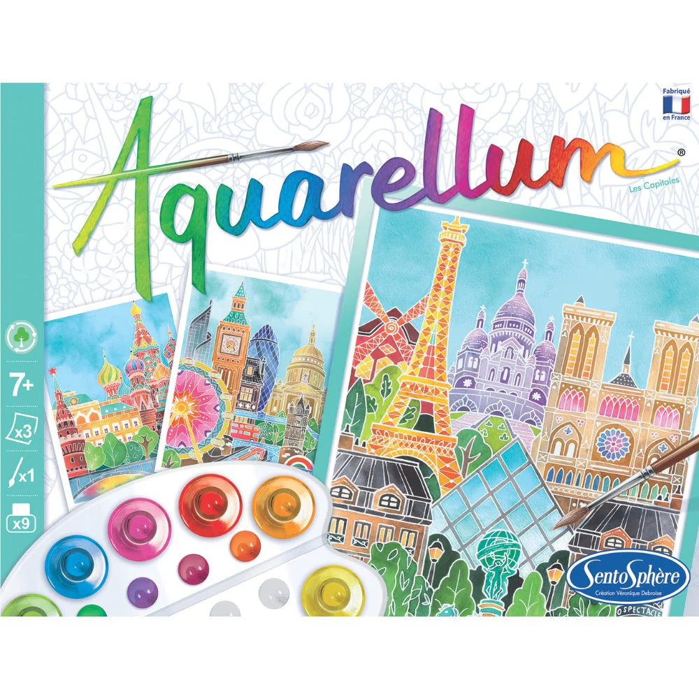 Aquarellum Capitals - Painting Kit for Kids - Image 4