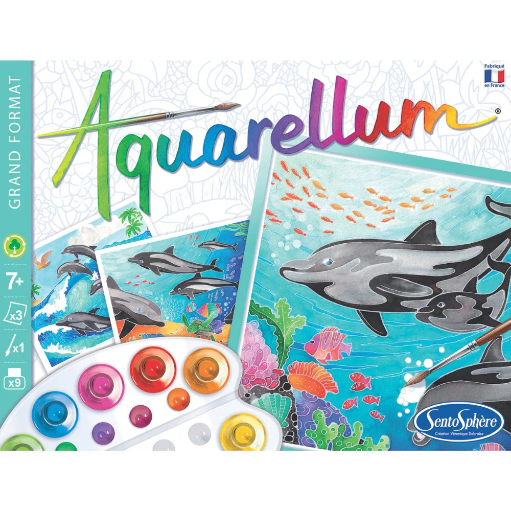 Aquarellum Painting Kit for Kids - Dolphins - Image 3