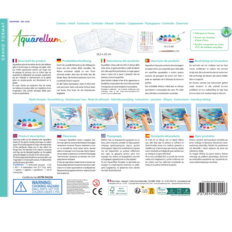 Aquarellum Painting Kit for Kids - Dolphins - Image 4