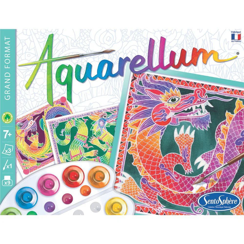 Aquarellum Dragons Painting by Numbers - Image 3