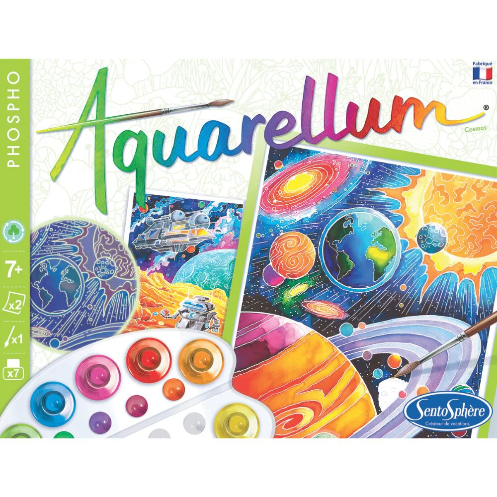 Aquarellum Glow In The Dark Space Cosmos - Painting by Numbers - Image 3