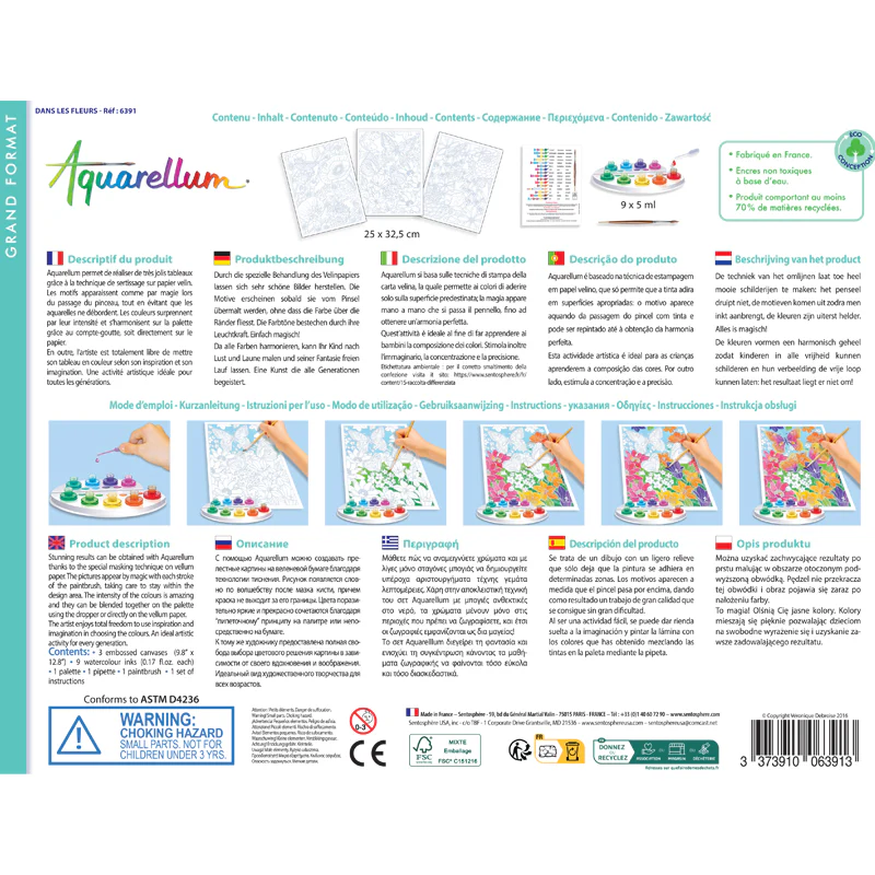 Aquarellum Painting Kit for Kids - In the Flowers - Image 4