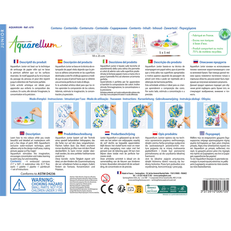 Aquarellum Junior Aquarium - Paint by Numbers for Kids - Image 4