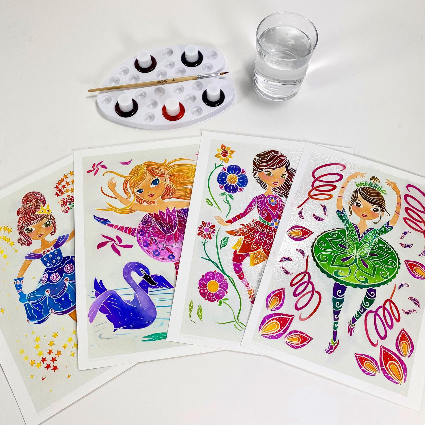 Aquarellum Junior Ballerinas - Painting Kit for Kids - Image 2