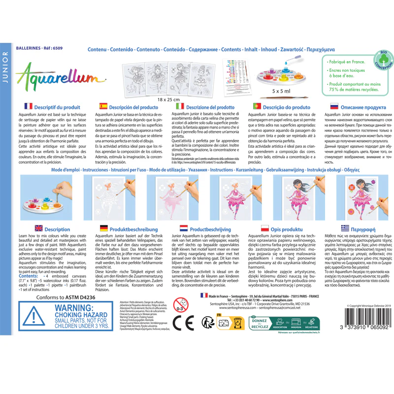 Aquarellum Junior Ballerinas - Painting Kit for Kids - Image 5