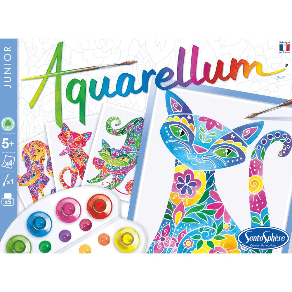 Aquarellum Junior Cats - Painting Kit for Kids - Image 3