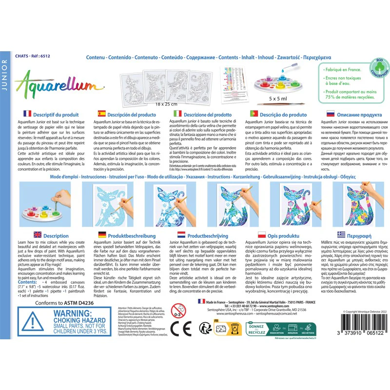 Aquarellum Junior Cats - Painting Kit for Kids - Image 4