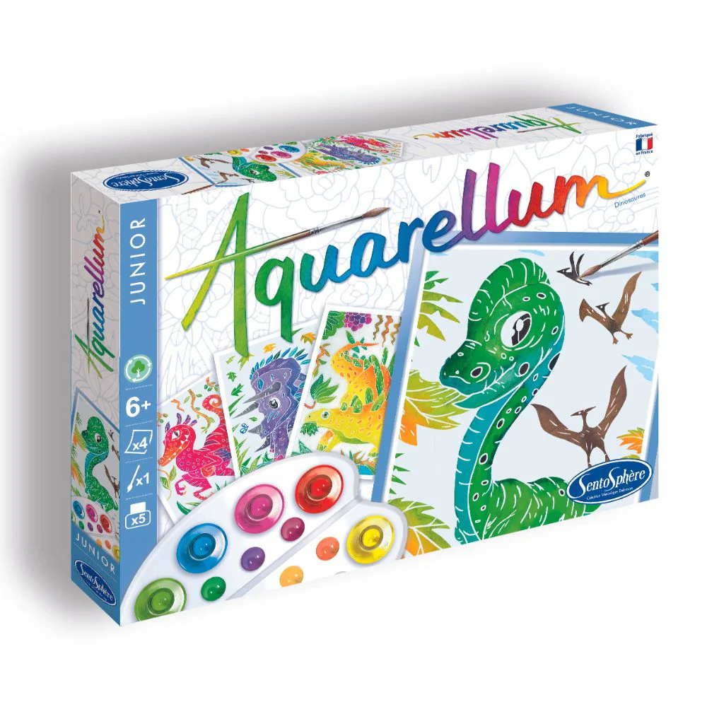 Aquarellum Junior Dinosaurs - Paint By Numbers For Kids - Image 3