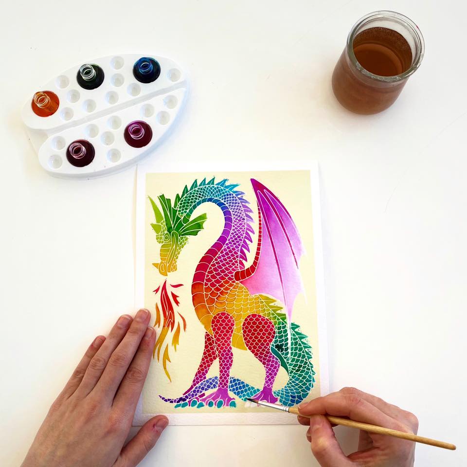 Aquarellum Junior Dragons - Painting Kits for Kids - Image 3