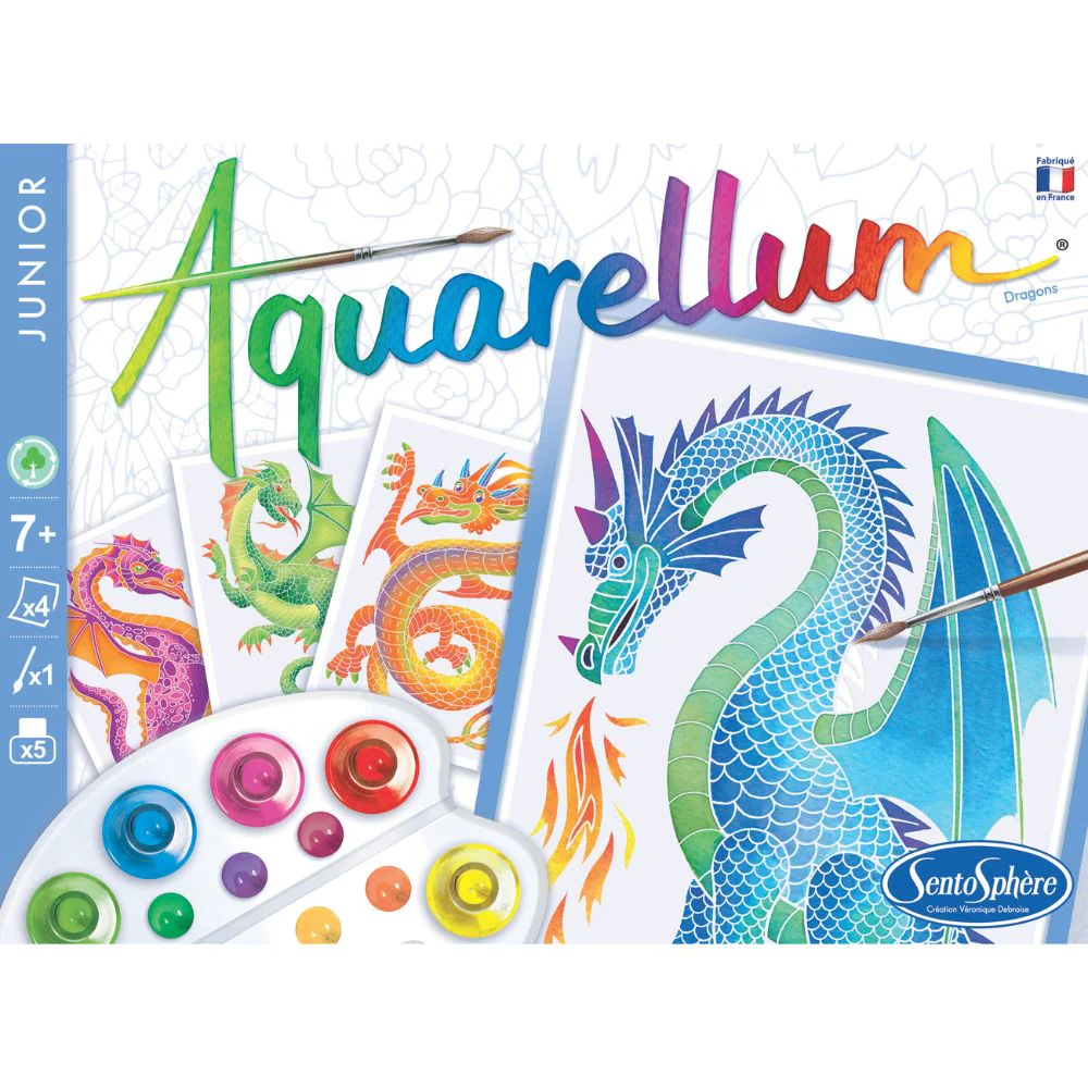 Aquarellum Junior Dragons - Painting Kits for Kids - Image 4