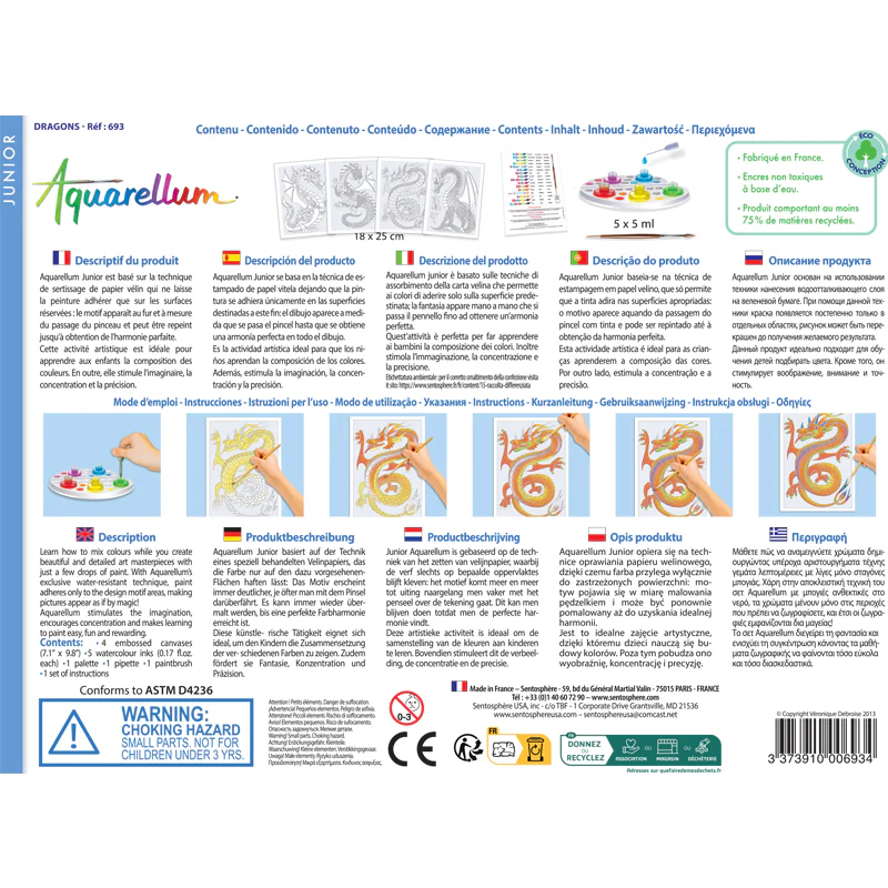 Aquarellum Junior Dragons - Painting Kits for Kids - Image 5
