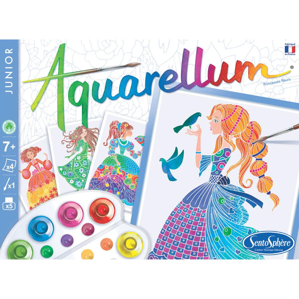 Aquarellum Junior Flower Princesses - Paint By Numbers For Kids - Image 3