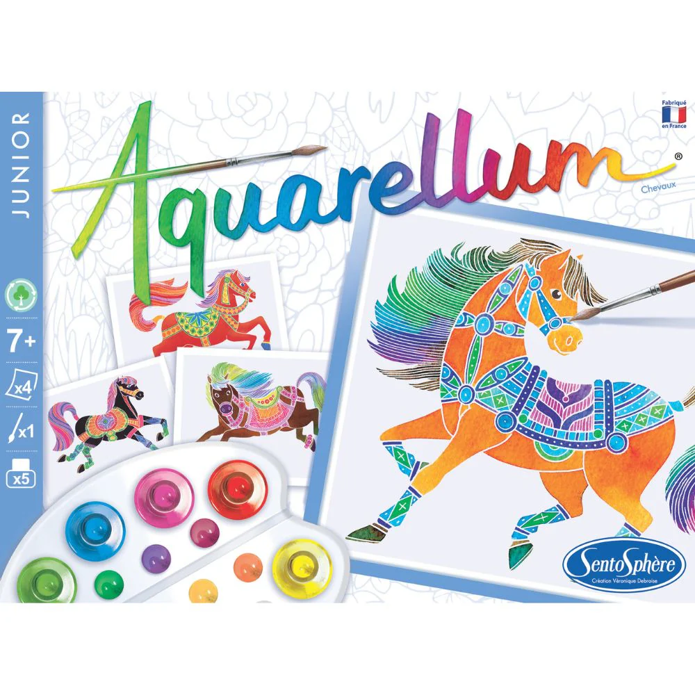 Aquarellum Junior Horses - Paint By Numbers For Kids - Image 3