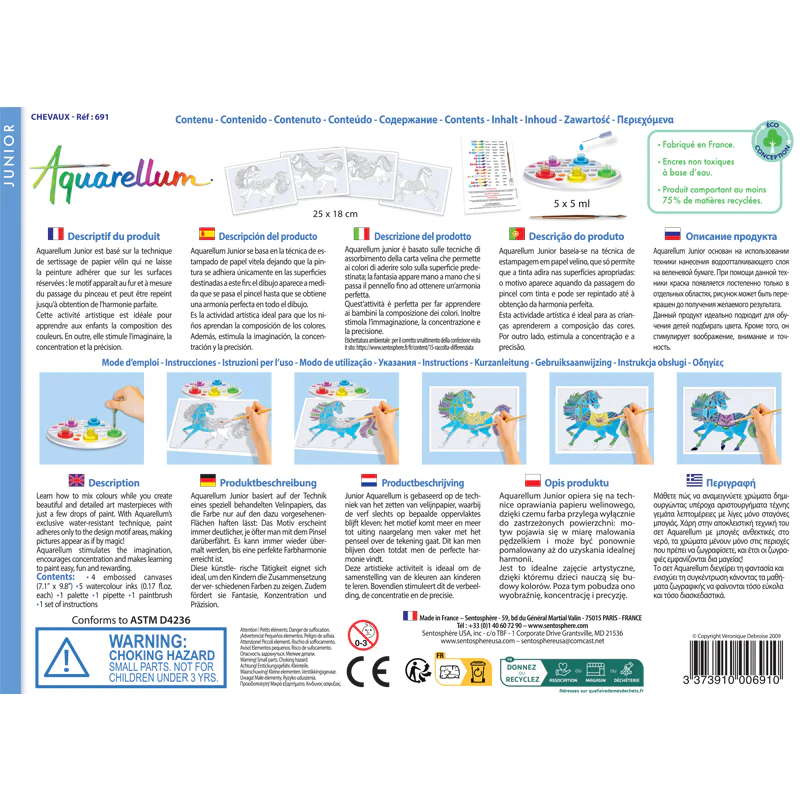 Aquarellum Junior Horses - Paint By Numbers For Kids - Image 4
