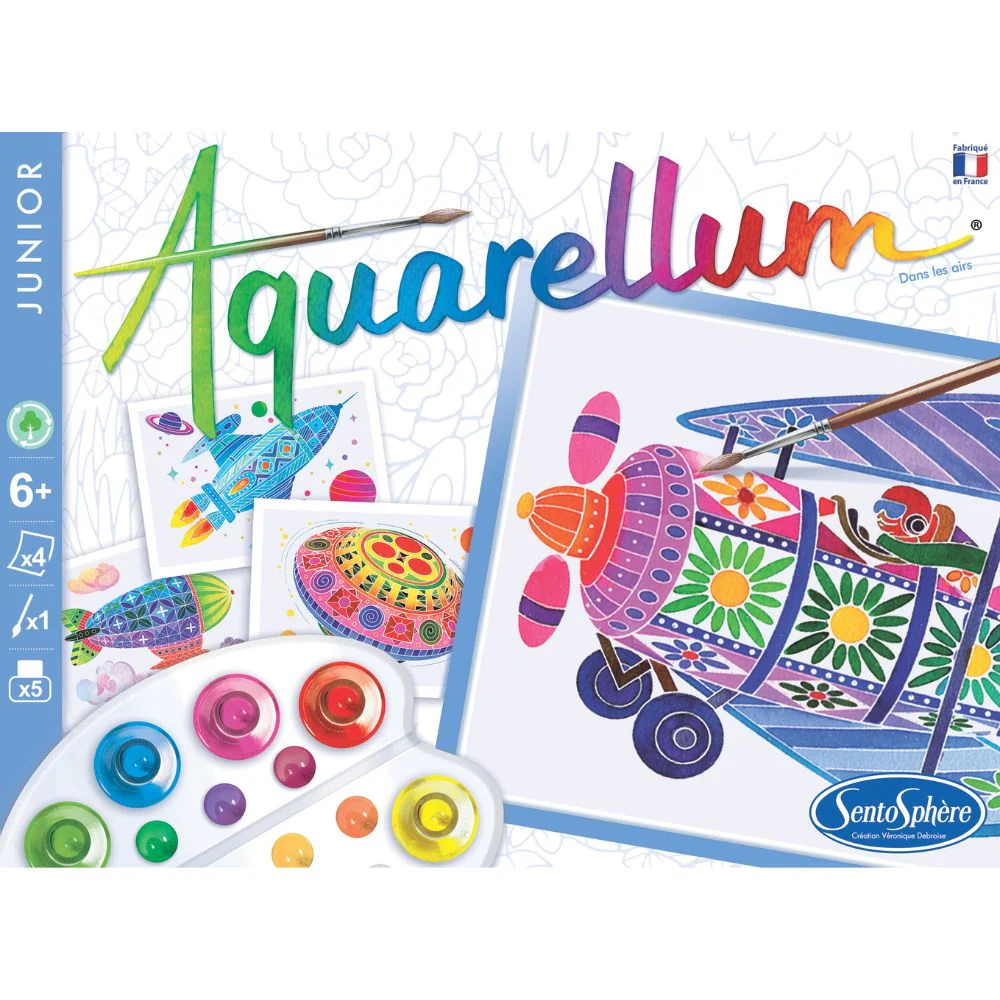 Aquarellum Junior In the Sky - Paint by Numbers for Kids - Image 3