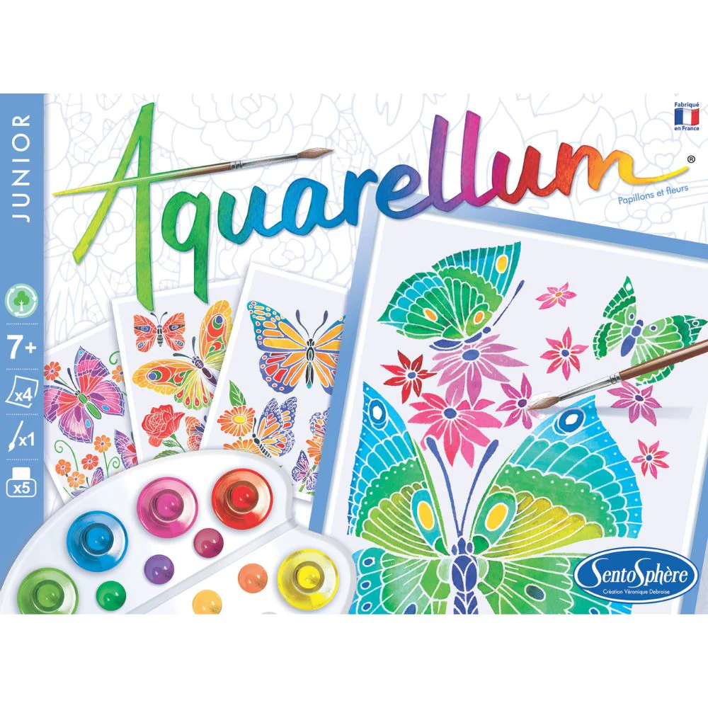 Magic Painting Kit - Aquarellum Butterflies and Flowers - Image 4