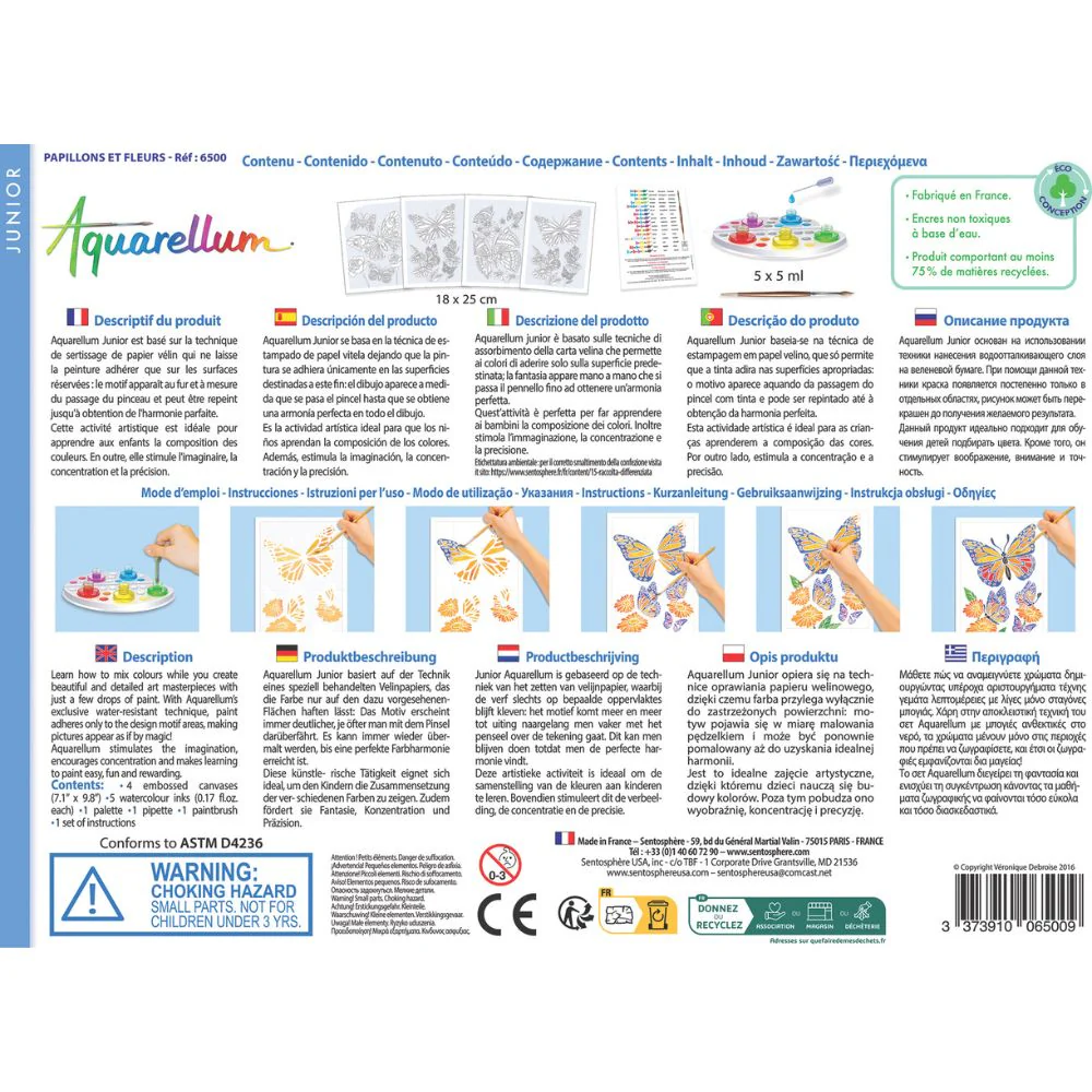 Magic Painting Kit - Aquarellum Butterflies and Flowers - Image 5
