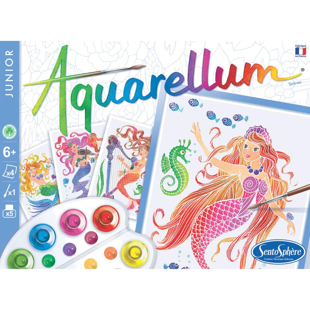 Aquarellum Junior Mermaids Painting Set for Kids - Image 4