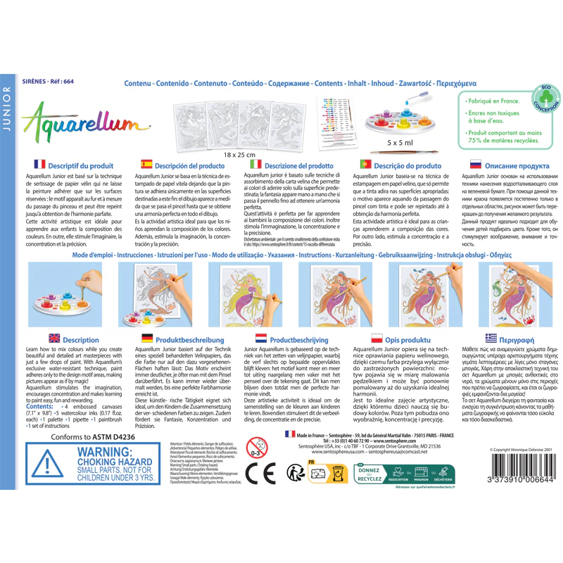 Aquarellum Junior Mermaids Painting Set for Kids - Image 5