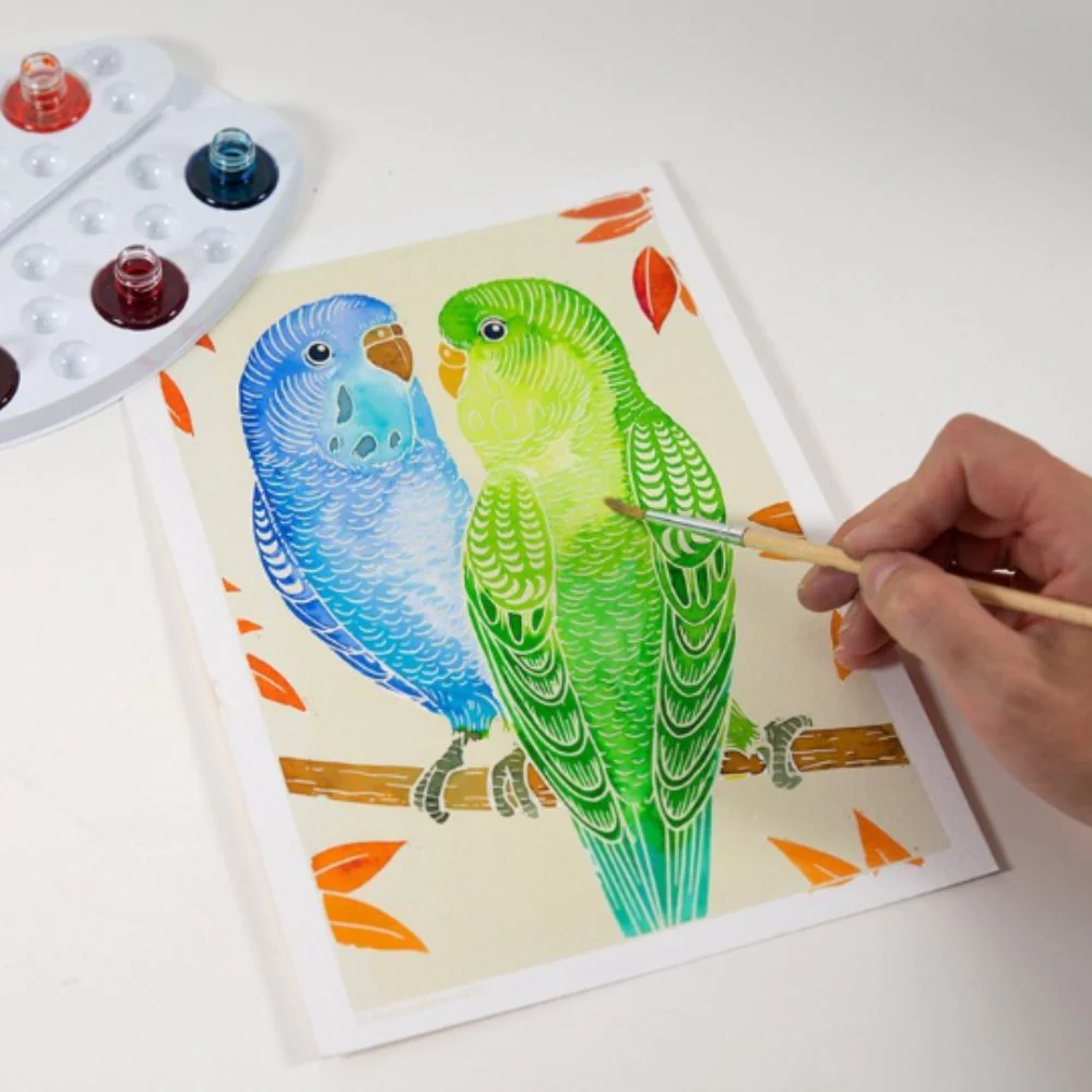 Aquarellum Junior Parrots - Paint by Numbers for Kids - Image 2