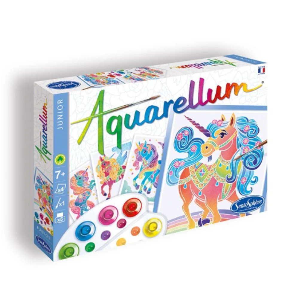 Aquarellum Junior Unicorns - Painting by Numbers for Kids - Image 3