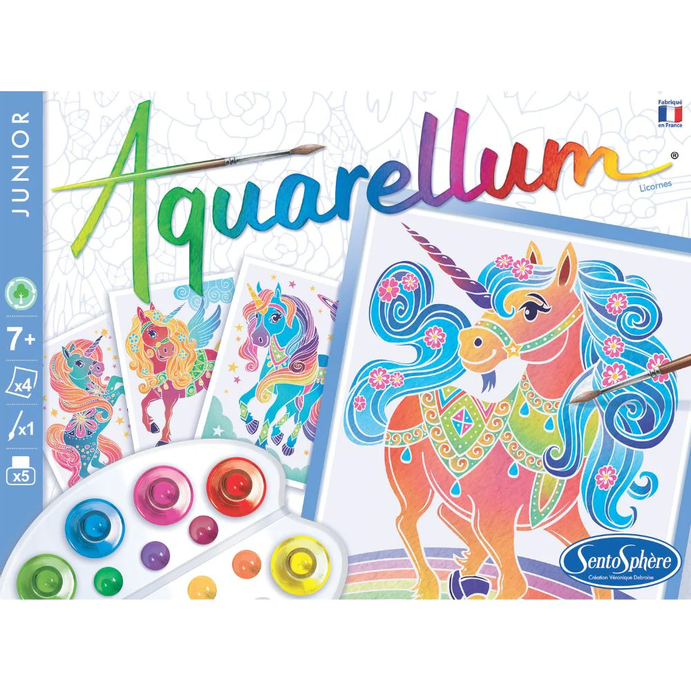 Aquarellum Junior Unicorns - Painting by Numbers for Kids - Image 4