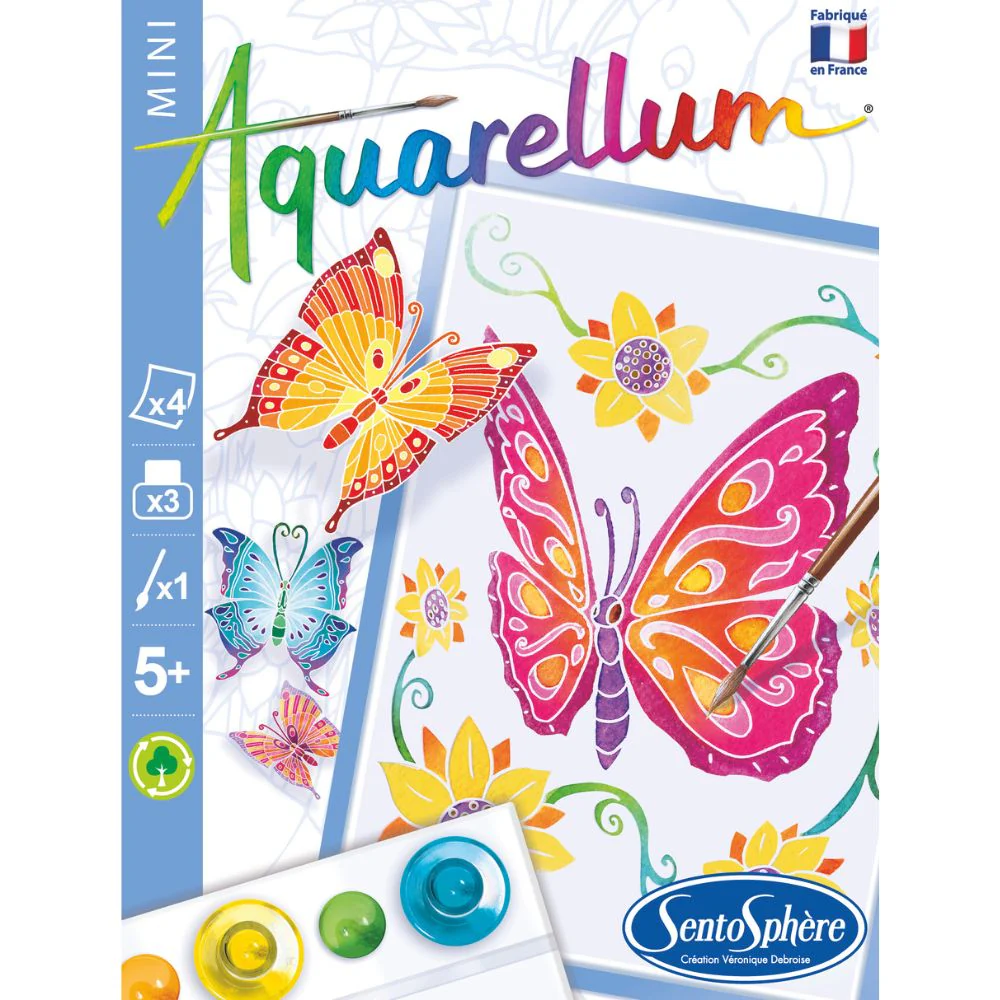 Aquarellum Mini Butterflies - Paint by Numbers for Kids - Image 3