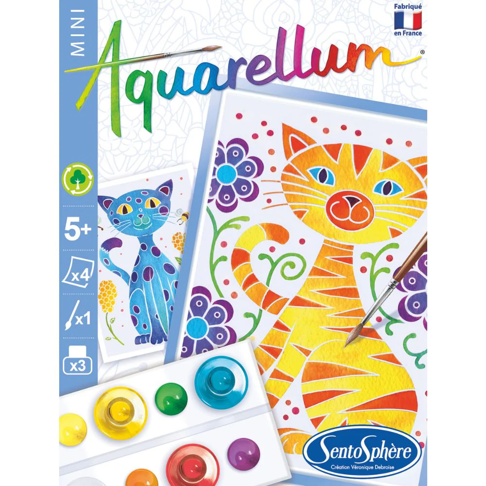 Aquarellum Paint by Numbers - Mini Cats - Image 3