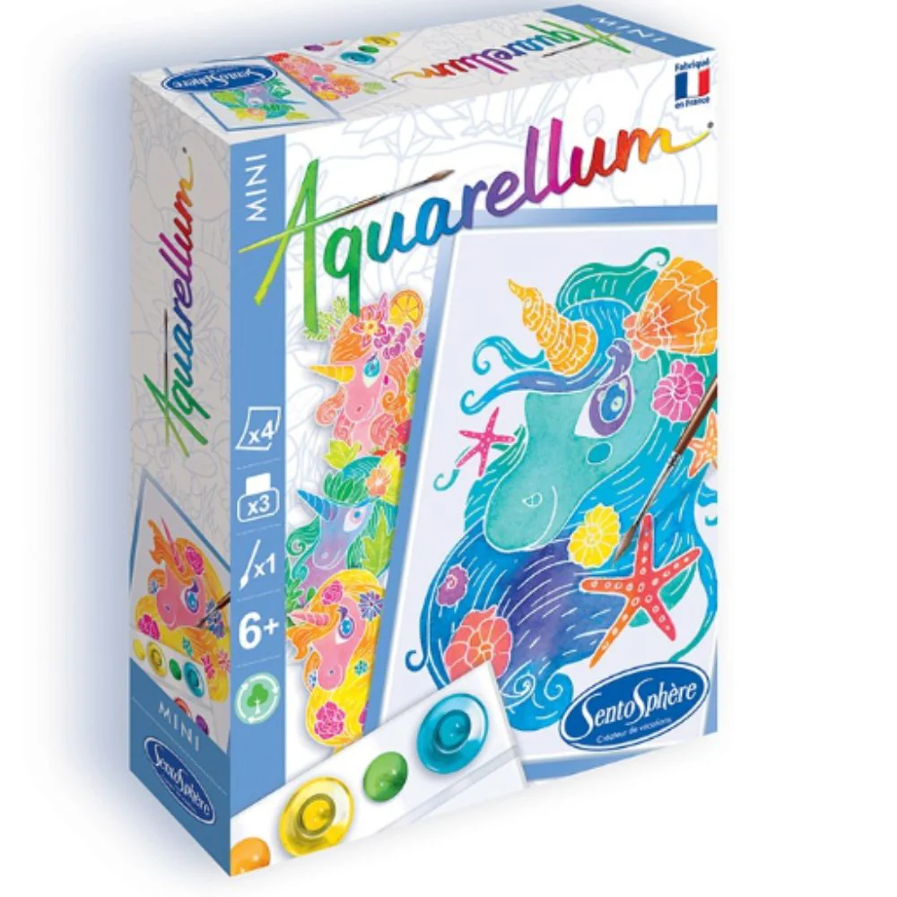Aquarellum Mini Unicorns - Paint by Numbers for Kids - Image 2