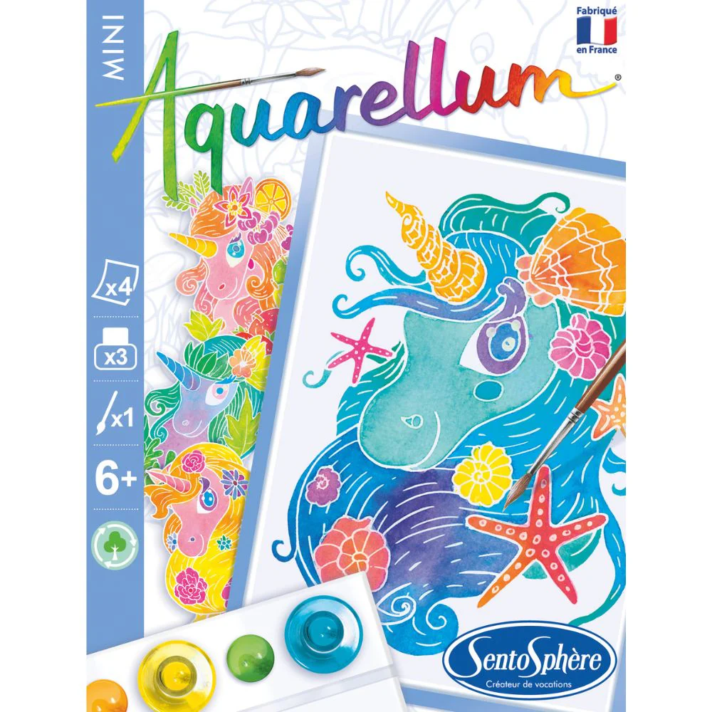 Aquarellum Mini Unicorns - Paint by Numbers for Kids - Image 4