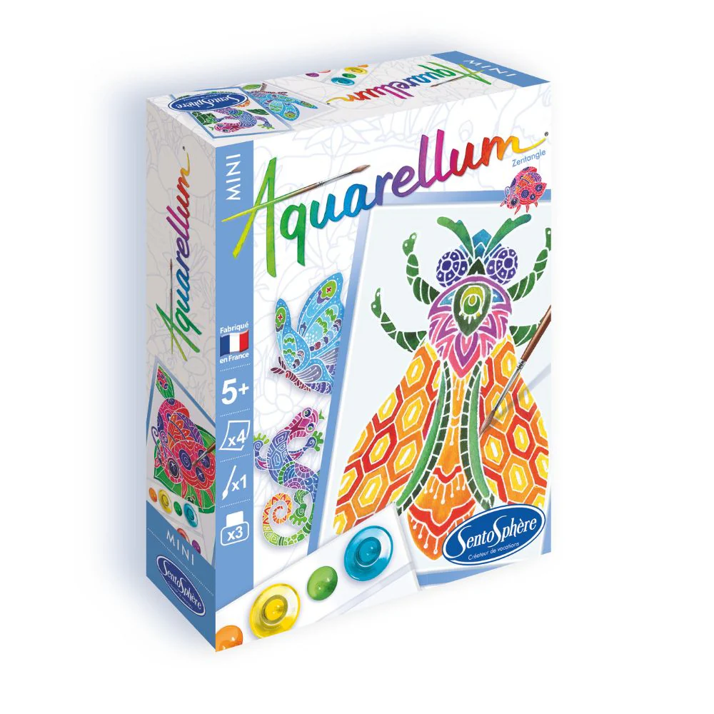 Aquarellum Mini Zentangle - Paint by Numbers for Kids - Image 2
