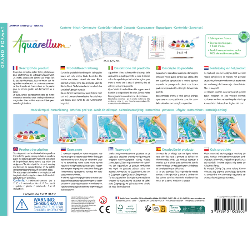 Aquarellum Mythical Creatures - Paint By Numbers For Kids - Image 5