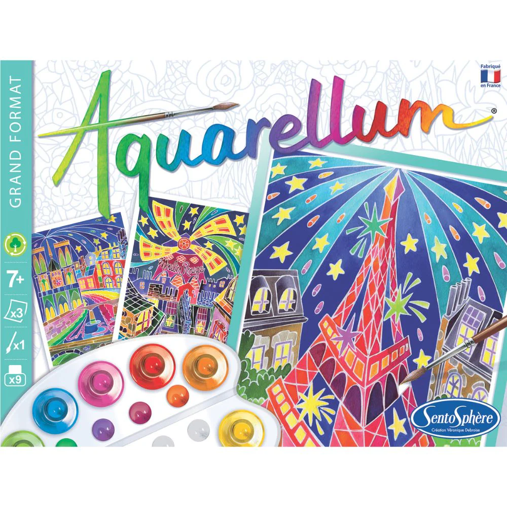 Aquarellum Paris by Night - Painting Kits for Kids - Image 3