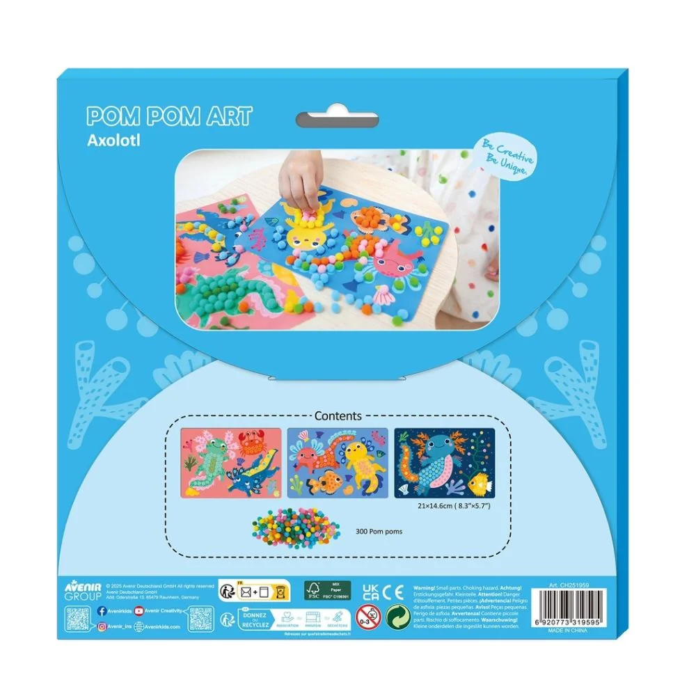 Avenir Everyday Craft Kit - Avenir Everyday Craft - Pom Pom Axolotl - Image 4