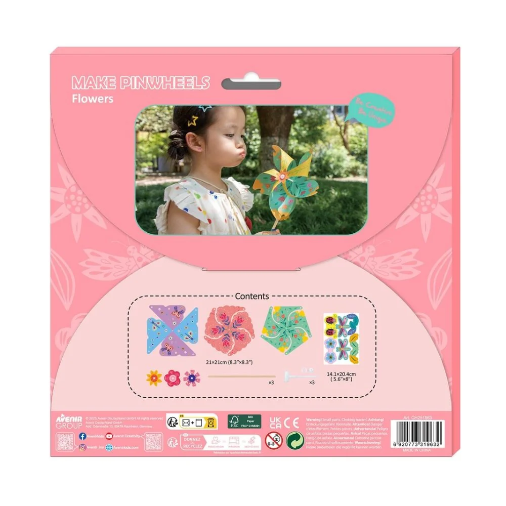 Avenir Everyday Craft Kit - Make Your Own Pinwheel Flowers - Image 5
