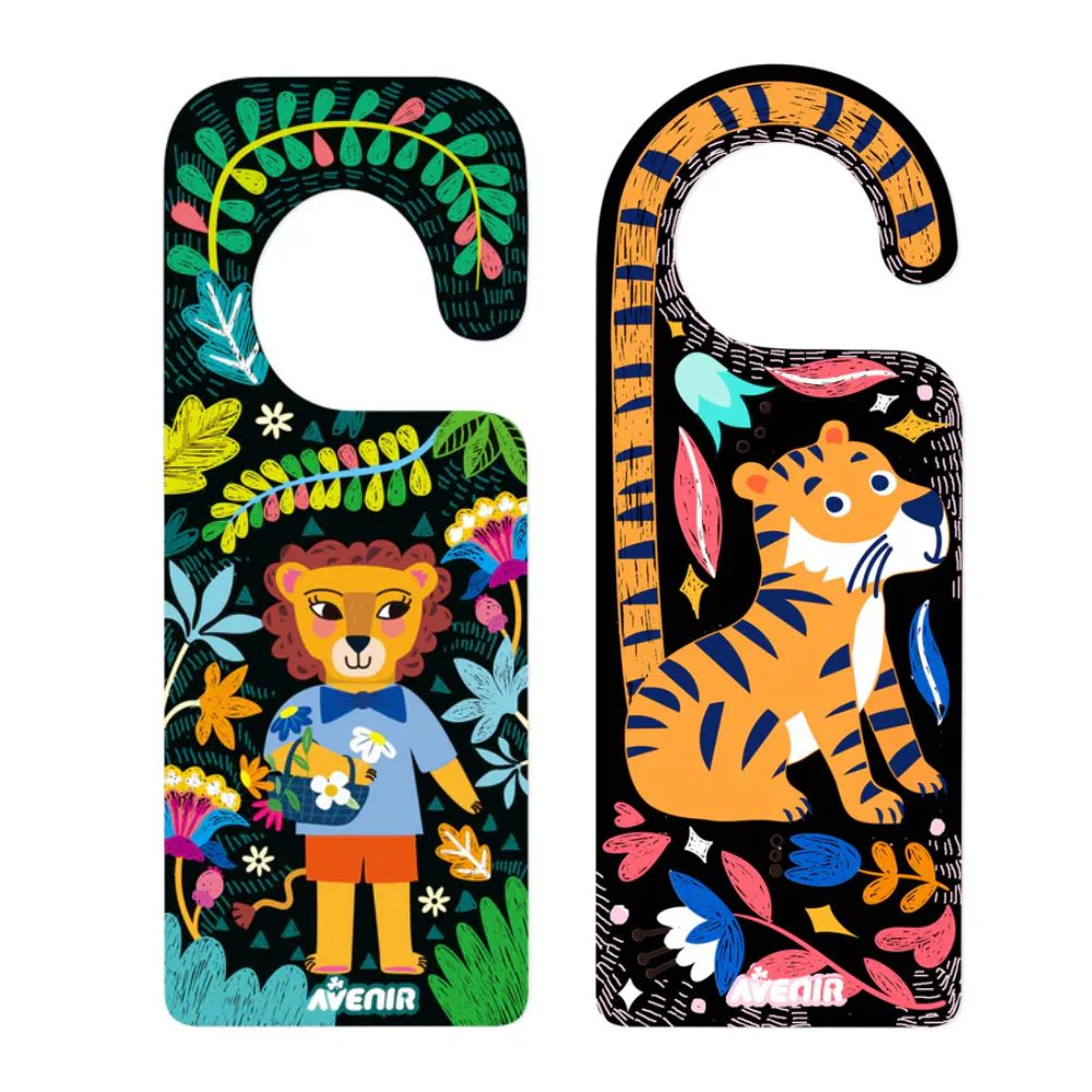 Avenir Scratch Art Animal Door Hangers - Image 3