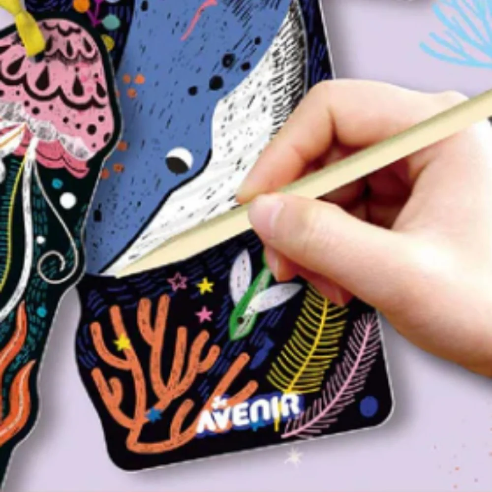 Avenir Scratch Art Bookmarks - Sea Animals - Image 3