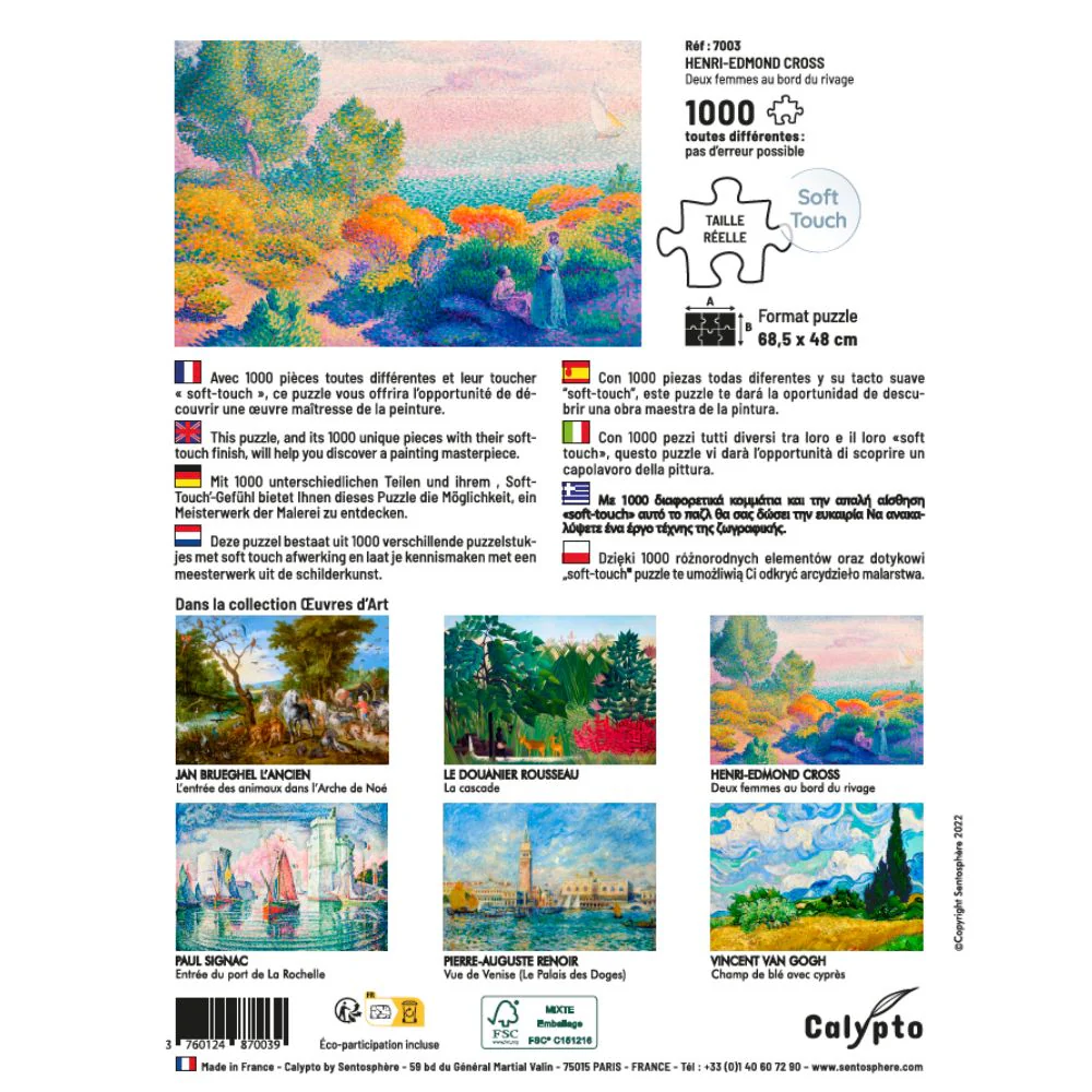 Calypto Jigsaw Puzzle 1000 Piece - Two Women by the Shore - Image 5