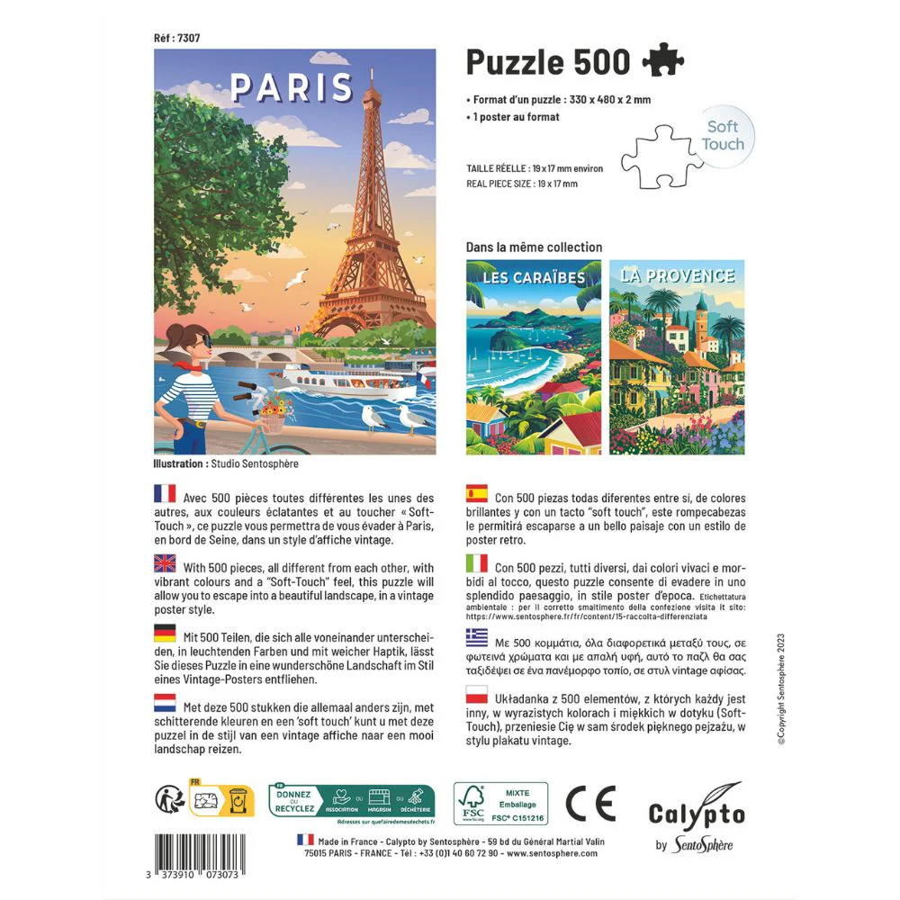 Calypto Jigsaw Puzzle 500 Piece - Paris - Image 4
