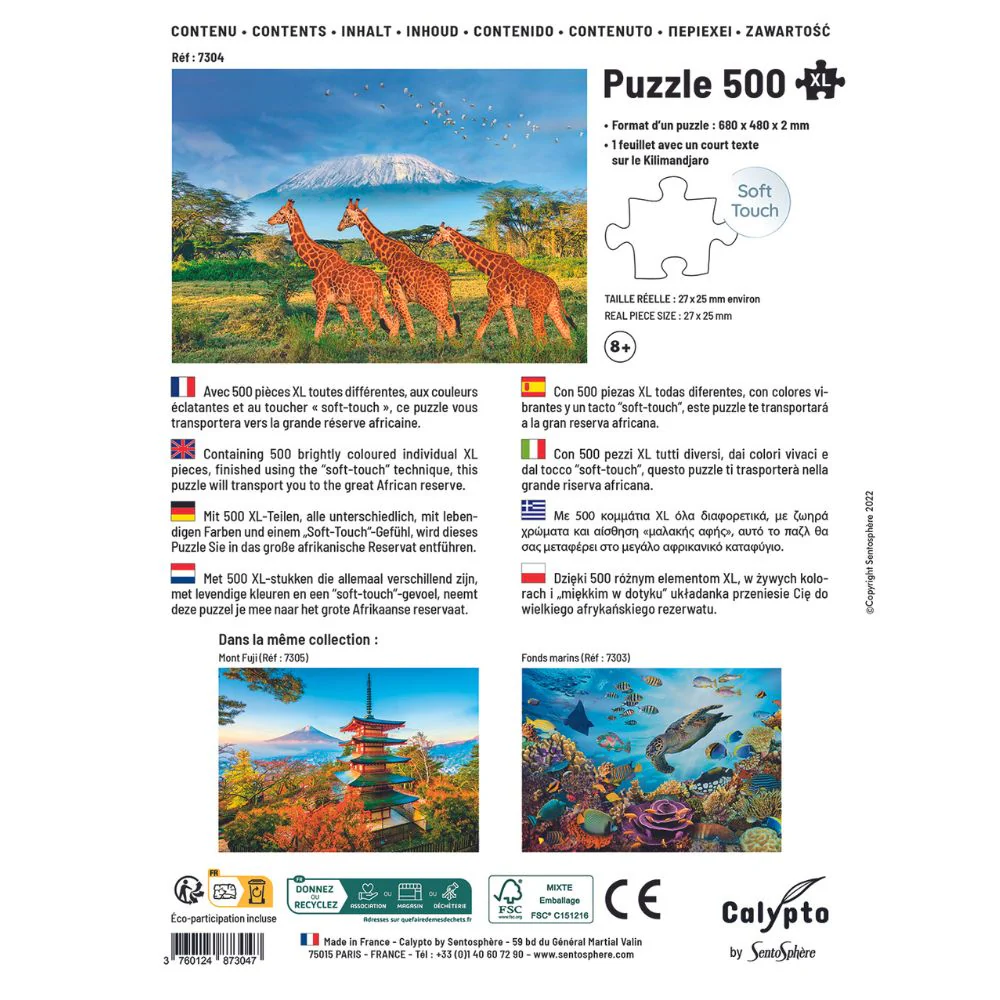 Calypto Jigsaw Puzzle 500 Piece XL - Giraffes - Image 5