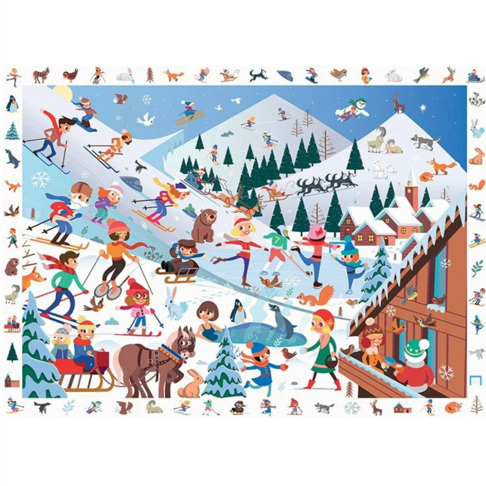 Calypto Jigsaw Puzzle - Search & Find Winter Sports 100 pieces - Image 3
