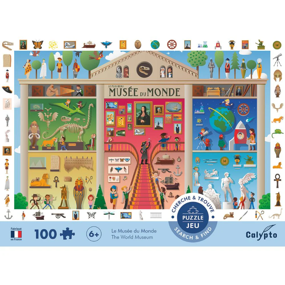 Calypto Jigsaw Puzzle - Search & Find World Museum 100 pieces - Image 3