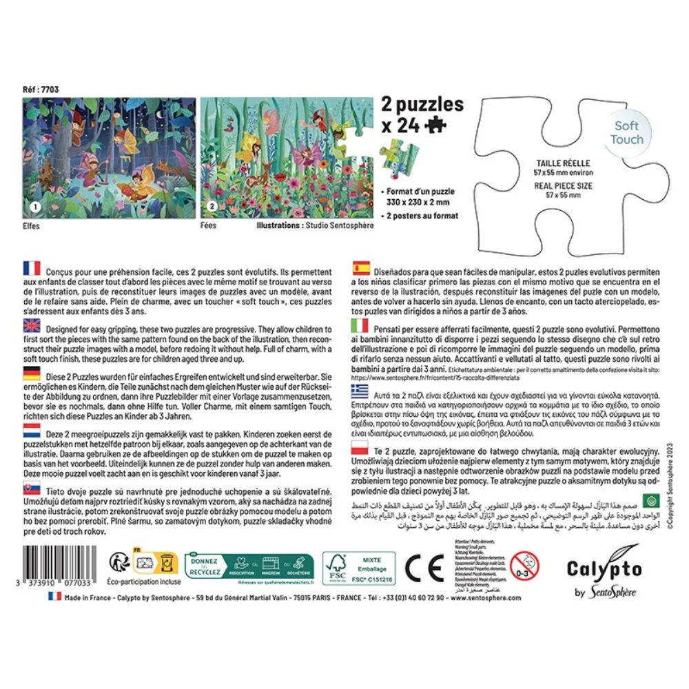 Calypto Puzzle 24 piece x 2 - Elves and Fairies - Image 5
