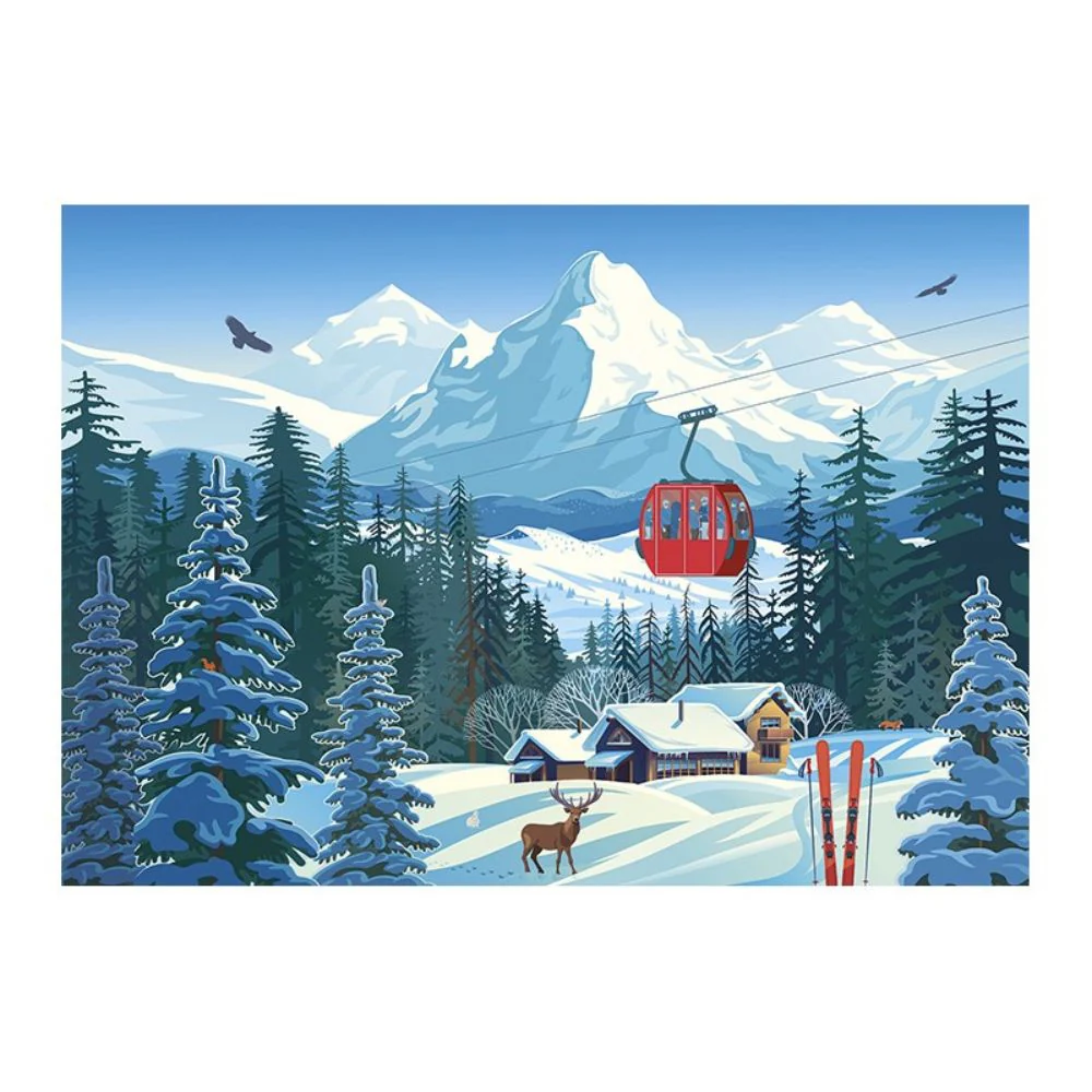 Calypto Jigsaw Puzzle 1000 Piece - Snowy Landscape - Image 4
