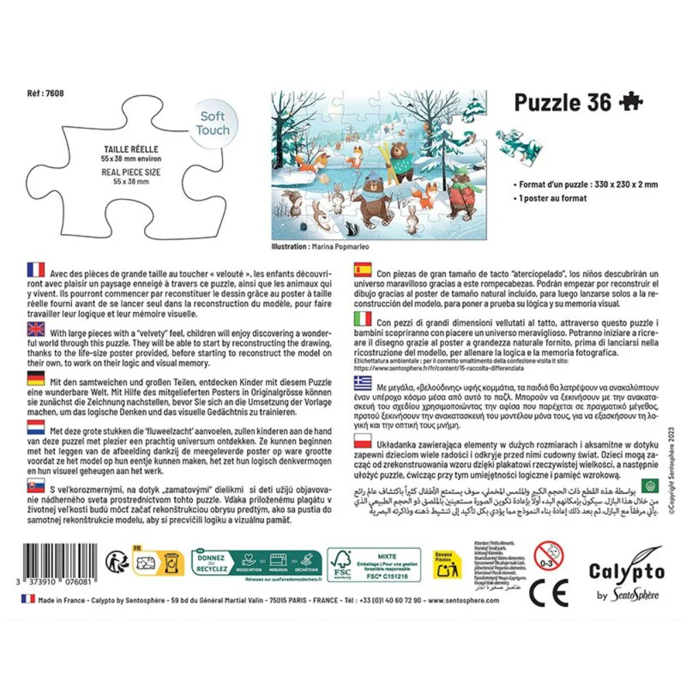 Calypto In The Snow 36 piece Jigsaw Puzzle - Image 4