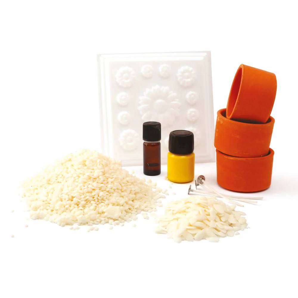 Beginners Candle Making Kit - Daisy Terracotta Pots - Image 4