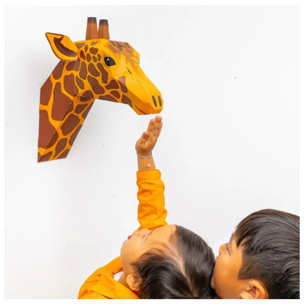 Clockwork Soldier - Create Your Own Gentle Giraffe Head Wall Art - Image 2